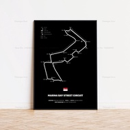 Grand Prix First F1 2025 Calendar Formula 1 Circuit Monaco Poster Prints Wall Art Canvas Painting Pi