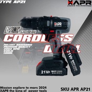 Bor cordless APR JAPAN type A 21v mesin bor baterai multifungsi