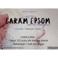 GARAM EPSOM/ EPSOM SALT. baja daun keladi. magnesium suphate (Mag-S). 500gram.