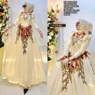 Ready MAXY DRESS SHR TILE 3D MOTIF LENGAN BROKAT