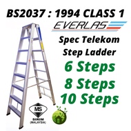 BS2037 1994(Class 1 Industrial) Heavy Duty Double Sided Ladder Spec Telekom  6 Steps & 8 Steps