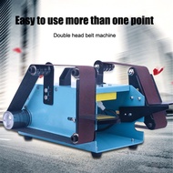 Multifunctional table type double axis belt sander polishing machine polishing tool grinding machine