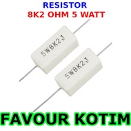 8K2 OHM 5 WATT 5 PERCENT R 5W FVKOTIM CHALK RESISTOR