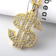 Hip Hop Pendant Trendy Gold Chain 18k Gold-Plated Men Women Personal Jewelry Diamond-Studded Big Dol