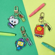 Kpop Idol TREASURE Cute Cartoon Characters TRUZ Keychains Acrylic Double-sided Sandwich Key Ring Pendant
