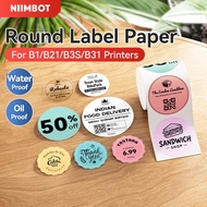 【Round Label】NIIMBOT B1/B21/B21Pro/B31/B3S Round Label Paper Thermal Label Sticker