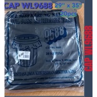 KARUNG SAMPAH HDPE(BIRU)#HDPE GARBAGE BAG#PLASTIK BEG SAMPAH HITAM#29"x35" CAP WL9688 500gm±