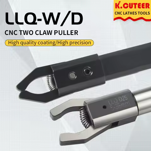 CNC Two Claws Lathe Puller CNC Automatic Lathe Feeder/Puller Round Handle Square Handle LLQ-W16/25 L