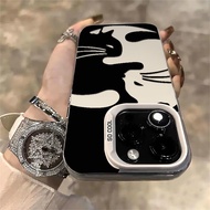 Fun and Cute Hug Cat Phone Case Compatible for IPhone 15 14 13 12 11 16Pro Max 7 8 Plus X XR XS MAX 