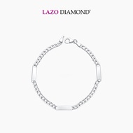 LAZO DIAMOND Bar Chain Bracelet in 9k White Gold
