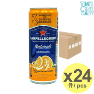 San Pellegrino 意大利橙味果汁有汽水(罐裝) 330亳升 x 24 8002270646799 expiry 2026/06