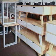 meja rias minimalis murah modern kayu jati belanda