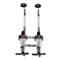 2 Bottles Wine Alcohol Shot Dispenser Pourer Rack Liquor Drinks Wall Bar Mounted