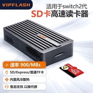 VIPFLASH Card Reader microSD EXPRESS High Speed Card SD Card Comes with Heat Dissipation Suitable fo