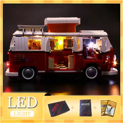 DIY LED Light Kit For LEGO 10220 Volkswagen T1 Camper Van（Only LED Light,Without Blocks Model）