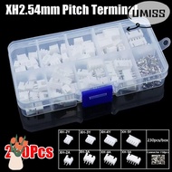 UMISTYDREAM9IQ0 230Pcs 2.54mm Pitch Terminal, 2p 3p 4p 5pin XH2.54 Pin Connector, Housing Kit Male A