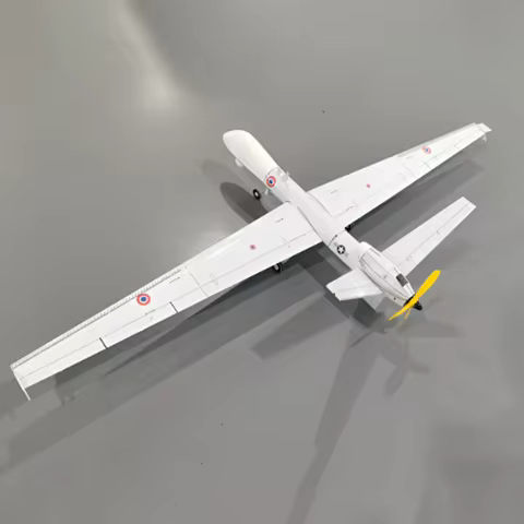 New Long Wing Mq-9 Reaper Micro Remote Control Assembled Model Airplane Desktop Pendant Diy Fixed Wi