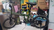 Hummer 20吋傘兵摺疊單車，V煞，快拆坐通， Shimano 7速， 頭尾避震，紮實好踩，企理正常運作免維修，可預約到實體店試車，售價$550.［深水埗交收］，有意可以wts 5137-1512