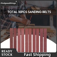 findgoodthings 10pcs 60/60/80/120/240/320/400/600/800/1000 Grits Sanding Belts  Premium Aluminum Oxi