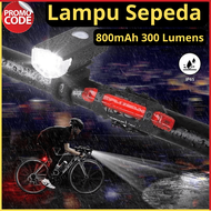 PROMO TaffLED Lampu Depan Sepeda LED USB Rechargeable 800mAh 300 Lumens - RPL25 / Lampu depan sepeda