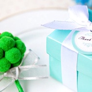 Tiffany盒裝傳遞幸福(祝福快娶)花椰菜鑰匙圈 驚喜抽獎 桌上禮