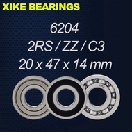 XIKE 6204-2RS 6204ZZ 6204 6204-2RSC3 6204ZZC3 6204C3  Size 20x47x14mm Deep Groove Ball Bearings