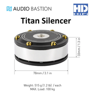 Audio Bastion Titan Silencer: Speaker Spike Pad Amplifier Foot Pad and Sound Dampening Weight (PCS/P