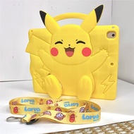 3D Cartoon Anime Pokémon Pikachu Case For iPad Mini 1-7/Air 1-6/Pro 9.7-11 (2018-2025)/7-9th/10th Ge
