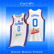 GILAS PILIPINAS 2024 WHITE CUSTOMIZED JERSEY