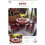 Marble Dining Table and Chair round round Table with Turntable Solid Wood Marble round Table European Dining Tables and Chairs Set