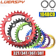 LUEASPY Motsuv Bicycle 104BCD Crankset Bicycle Positive And Negative Gear Disc 32T 34T 36T 38T