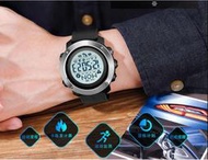   SKMEI 運動錶 指南針電子錶 心率+睡眠+運動里程 計步 社交推送 智能提醒 男錶 手錶 智能手錶