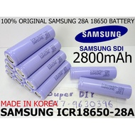 Samsung ICR 18650 28A 3.8V 4.3V 2800mAh Lithium ion Li-Ion Rechargeable Battery laptop repair Flashl