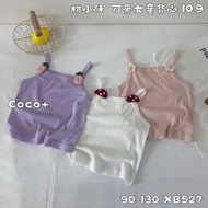 Guangzhou 2-strap t-shirt for HK KIDS girls, cute summer fashion tank top size for children 1-6 year