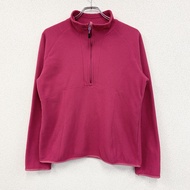 古著2000年代Nike ACG抓絨套頭衫，復古款，亮粉色，L碼