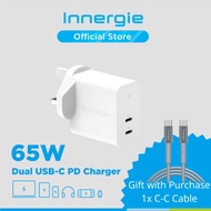 Innergie SE6 Duo 2 USB-C Charger, Support USB PD 3.0 (PPS) QC 4.0 Samsung Fast Charge 2.0 for Samsun