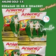ANLENE GOLD 5X VANILA COKLAT 25G x 10 SACHET | ANLENE GOLD SACHET RENCENG