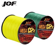 JOF X12 Fishing Line 300M 12 Strands Braided Fishing Line PE Line Super Strong Braided Wire Fishing 