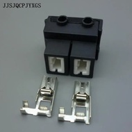JJSJQCPJYXGS 50 Set Kit 2 Pin Soket Lampu Seramik Voltan Tinggi Penyambung Auto LED H7 soket bengkok