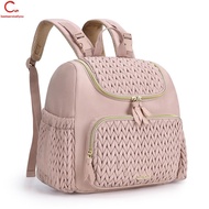 Small Mommy Backpack Diaper Bag - 17L Baby Travel Backpack with Insulated Pockets   Changing Pad