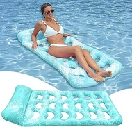 Air Mattress Pool 170 x 80 cm, Water Hammock, Swimming Mattress, Pool Toy, Portable Swimming Chair f