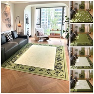Big Carpet Green Style Crystal Velvet Carpet Simple Sofa Floor Mat Living Room