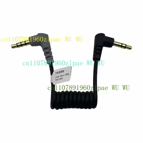 WU 3.5mm TRS to TRRS Patch Cable 3.5mm TRS to Type C Audio Cable for Moma Wireless Lavalier Micropho