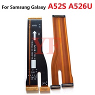 สำหรับ Samsung Galaxy A52S A52 A54 A34 5G A5260 A526B A528B A546 A346เมนบอร์ดหลักบอร์ดเชื่อมต่อจอ LCD USB สายเคเบิลงอได้