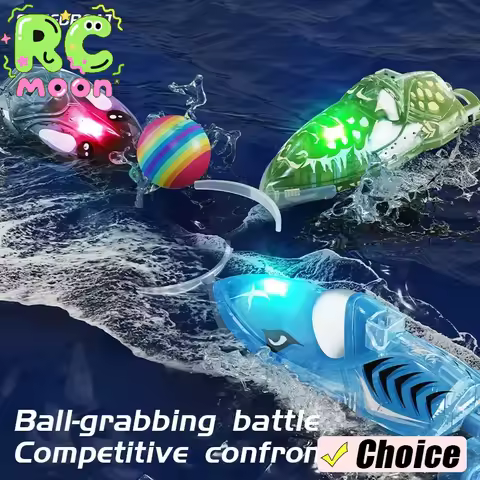 Remote Control Speedboat Mini Handheld Fun Safety High Speed Waterproof 1 Click Control Electric Rem