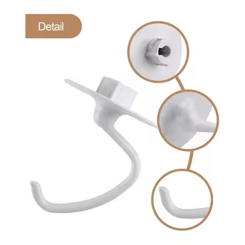 Coated Dough Hook for K45DH 4.5-5QT Kitchen Aid K45 K45SS KSM90 KSM150 Tilt-Head Stand Mixers Alumin