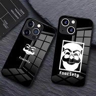 BK-1 Mr Robot Fsociety Phone Case For IPhone 17 Pro Max 18 16 15 14 Pro Max 13 11 X Xs Xr 8 7Plus Gl