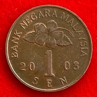 Malaysian Coins​​ Malaysia 1 sen 2003 Foreign Coin