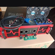 Bok power amplifier tipe N9000 merah lengkap aksesoris ukuran 3U Box power amplifier N9000 lengkap