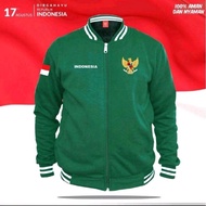 Jaket Varcity Zipper 17 Agustus Kemerdekaan Indonesia LOGO GARUDA BENDERA MERAH PUTIH Jaket Basebal